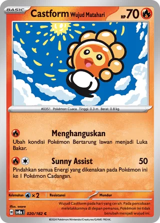 Castform Sunny Form (Stellar Lightning 020/182)