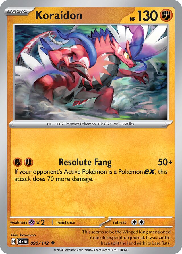 090/142 Koraidon SCR Uncommon