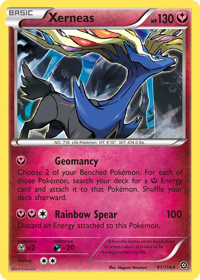 Xerneas Steam Siege 81/114 Rare Holo