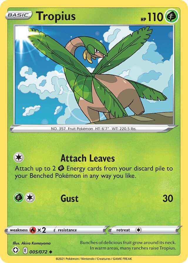 Tropius Shining Fates 005/072 Uncommon