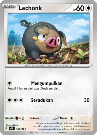 Lechonk (Quaxly & Mimikyu ex Starter Deck ex 009/023)