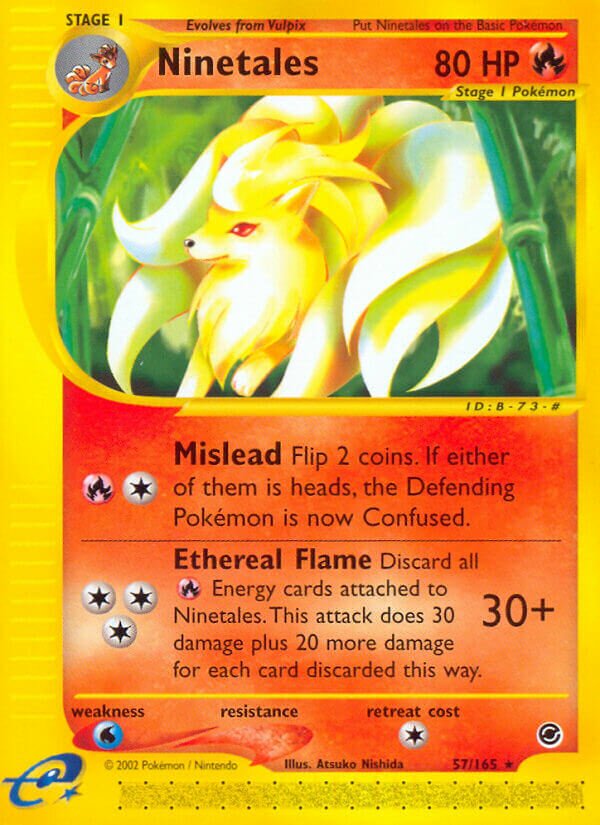57/165 Ninetales EX Rare