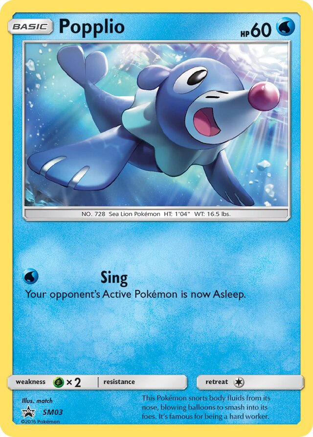 Popplio SM Black Star Promos SM03 PROMO