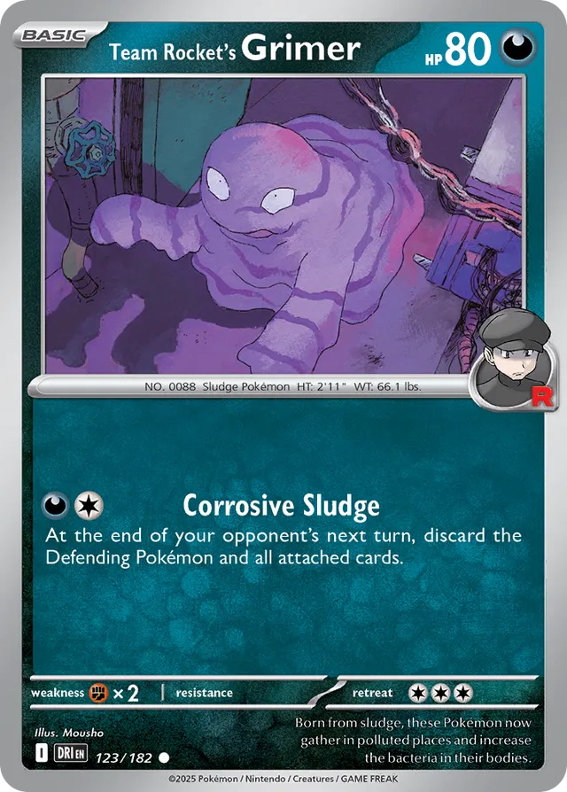 Team Rocket's Grimer Destined Rivals 123/182 Common