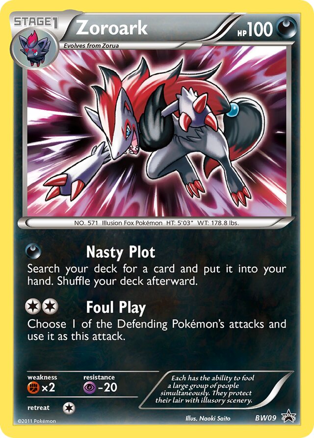 Zoroark BW Black Star Promos BW09 PROMO