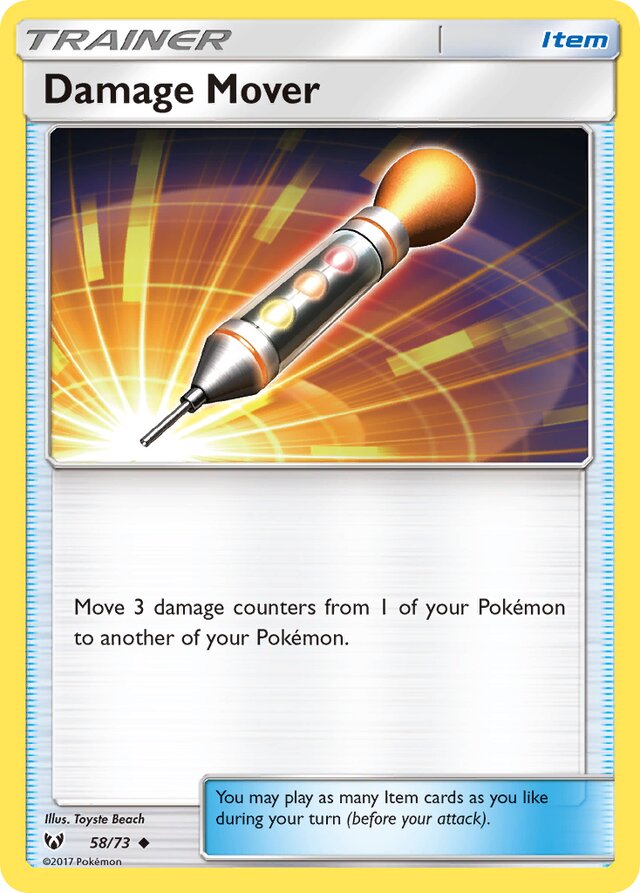 Damage Mover Shining Legends 58/73 Uncommon