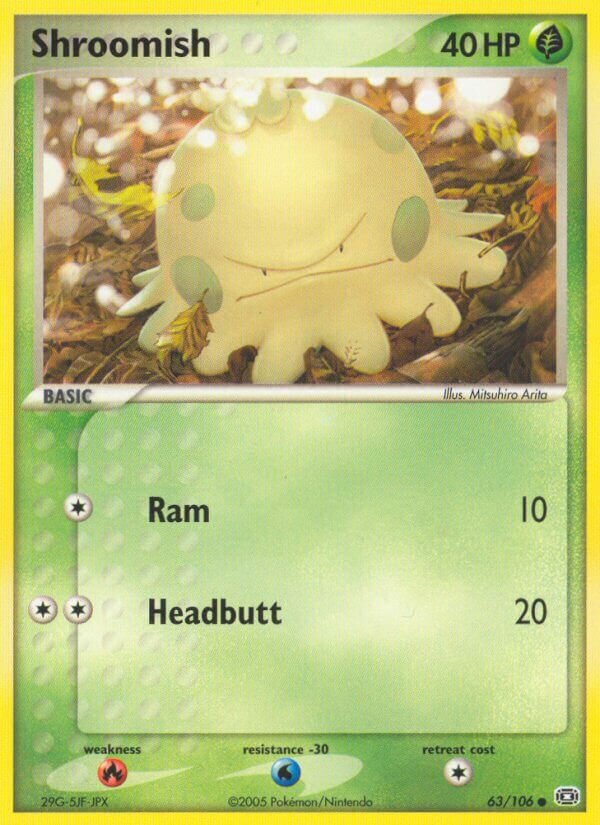 Shroomish 63/106 3 EX EMERALD COMMON PTCG