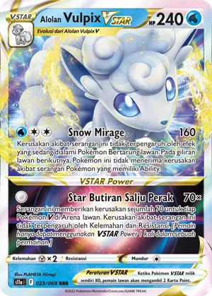 Alolan Vulpix VSTAR (Incandescent Arcana 023/068)