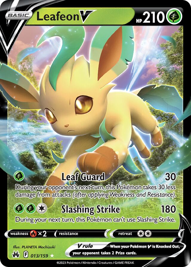 LeafeonV Crown Zenith 013/159 Ultra-Rare Rare