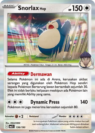 Hop's Snorlax (MEGA Dream ex 136/193)