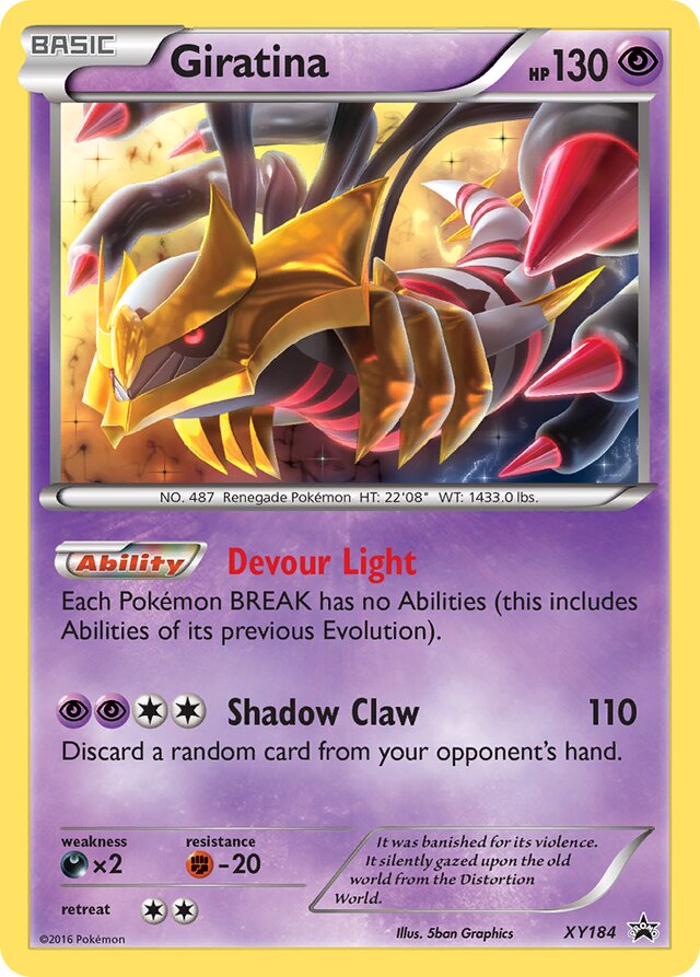 Giratina XY Black Star Promos XY184 PROMO