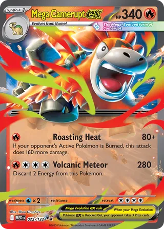 022/132 Mega Cameruptex MEG Double Rare