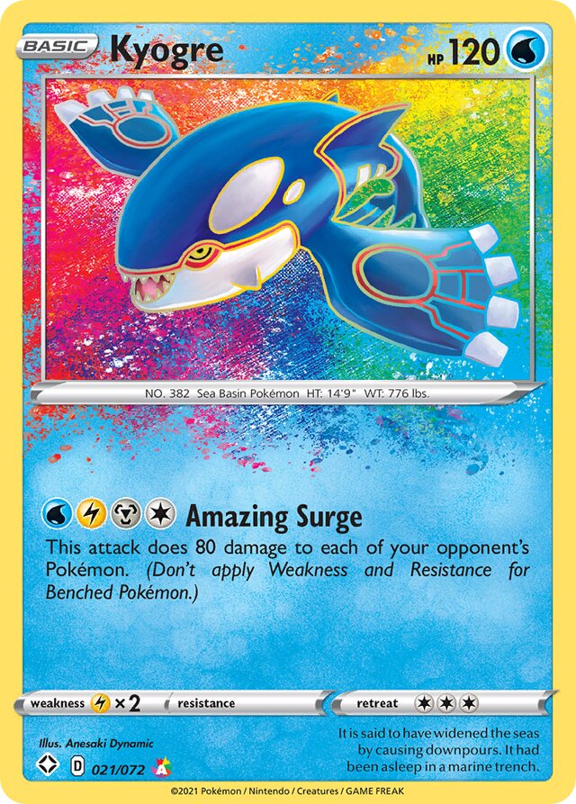 Kyogre Shining Fates 021/072 A