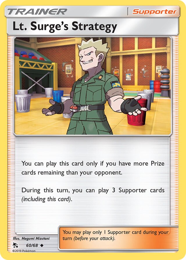Lt. Surge's Strategy Hidden Fates 60/68 Uncommon
