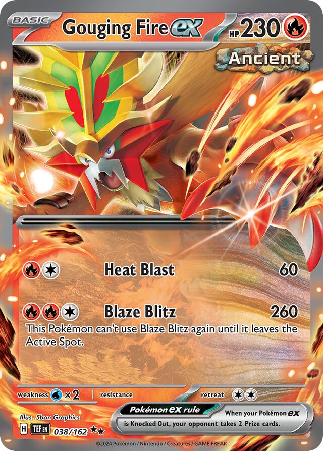 038/162 Gouging Fireex TEF Double Rare