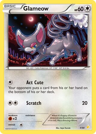 Glameow (XY Trainer Kit (Pikachu Libre) 1/30) – TCG Collector