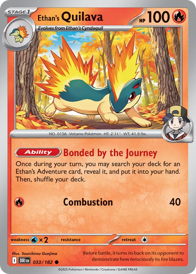 Ethan's Quilava Destined Rivals 033/182 Common