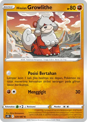 Hisuian Growlithe (Time Gazer 029/067)