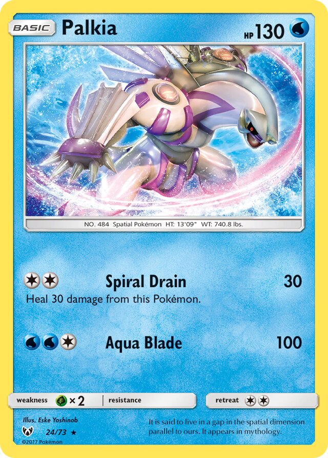 Palkia Shining Legends 24/73 Rare Holo