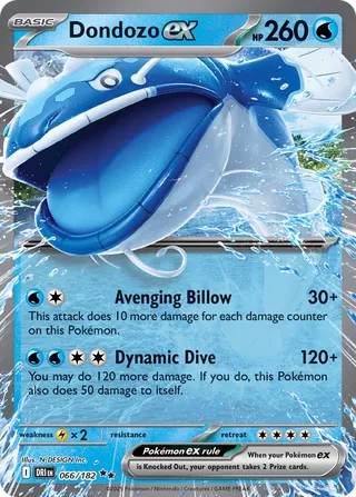 Dondozo ex (Destined Rivals 066/182)
