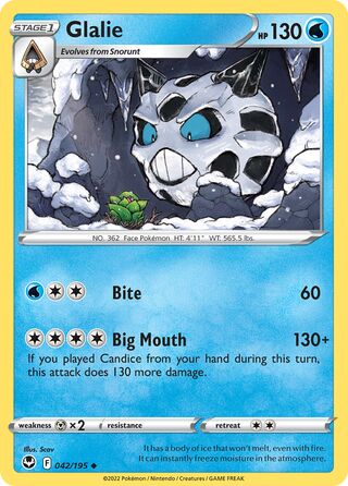 Glalie (Silver Tempest 042/195)