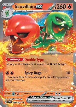 Scovillain ex (Surging Sparks 037/191)