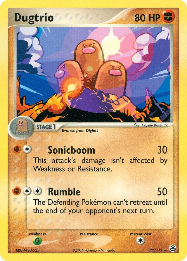 22/112 Dugtrio RG Rare