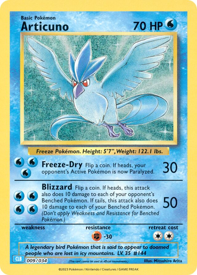 Articuno Blastoise & Suicune ex Deck 009/034