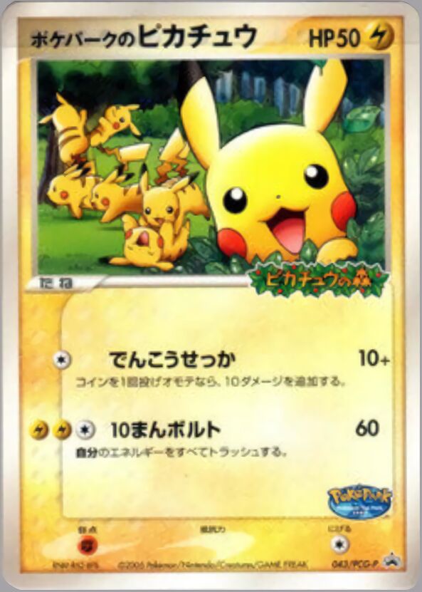 PokéPark's Pikachuポケパークのピカチュウ PCG-P Promotional cards 043/PCG-P