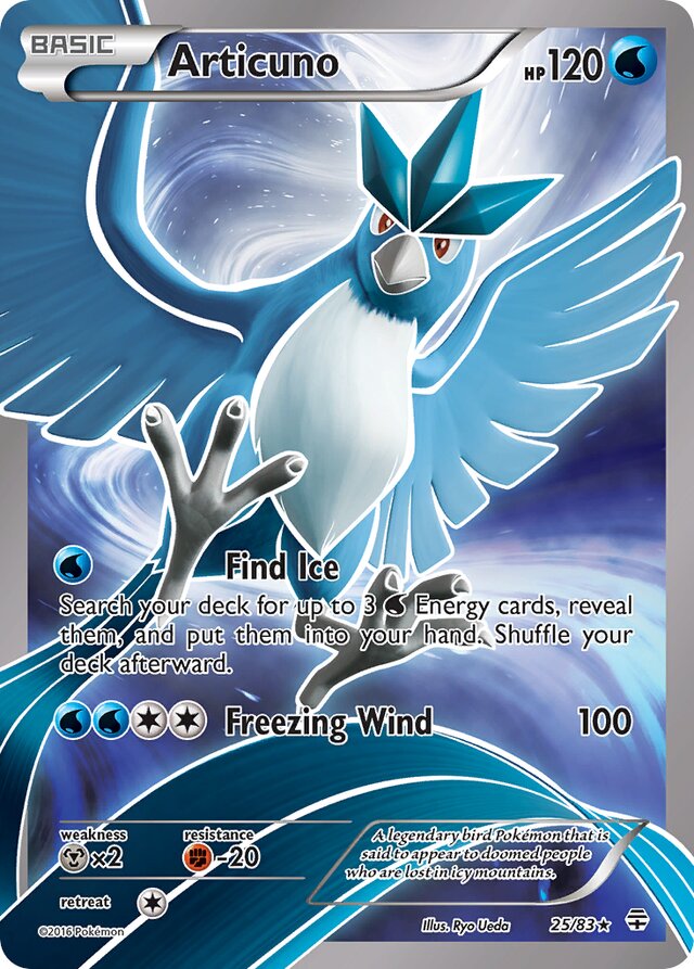 Articuno Generations 25/83 Rare Holo