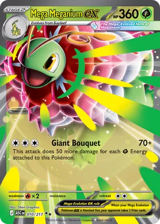 Mega Meganium ex (Ascended Heroes 010/217)