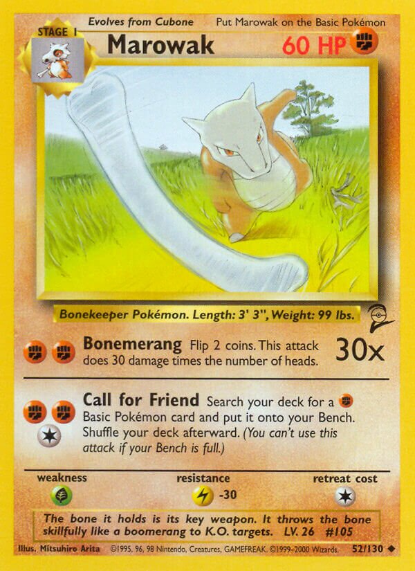 Marowak Base 2 52/130 Uncommon