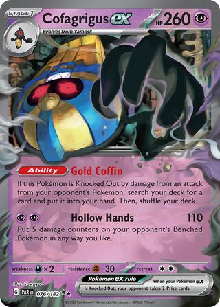 Cofagrigus ex (Paradox Rift 076/182)