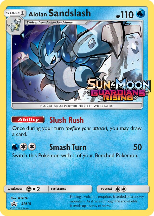 Alolan Sandslash SM Black Star Promos SM18 PROMO