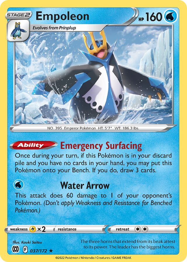 037/172 Empoleon BRS Rare Holo