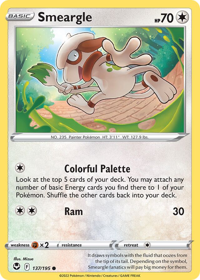 Smeargle Silver Tempest 137/195 Common