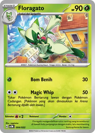 Floragato (Meowscarada ex Tactics Deck 004/022)