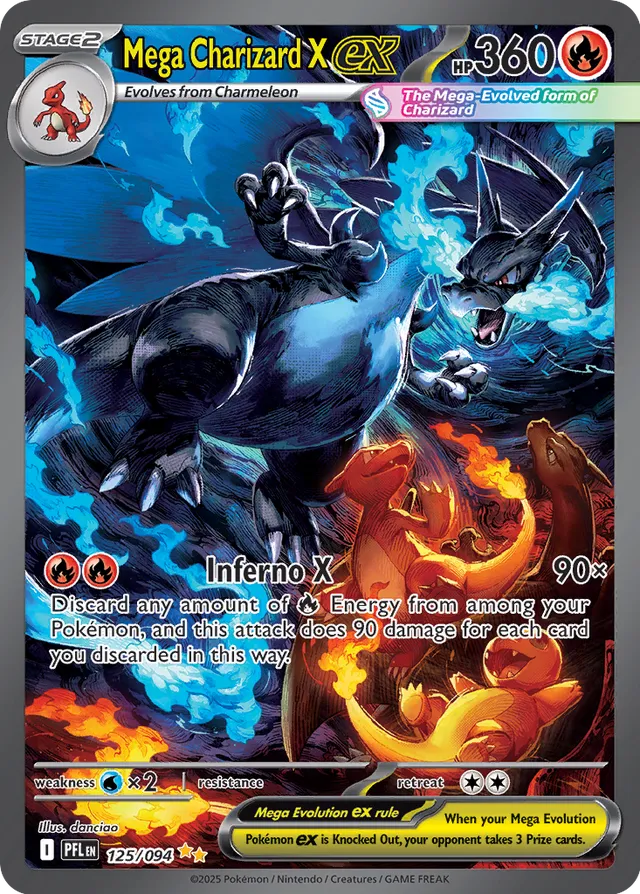 125/094 Mega Charizard X ex PFL Special Illustration Rare