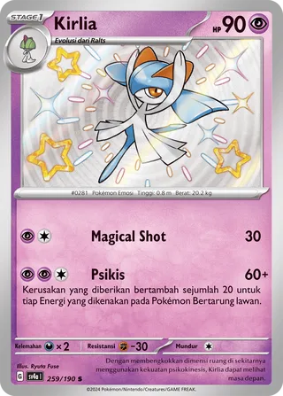 Kirlia (Shiny Treasure ex 259/190)
