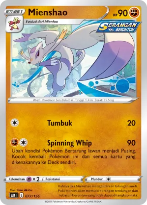 Mienshao (Challenge V Starter Deck 077/156)