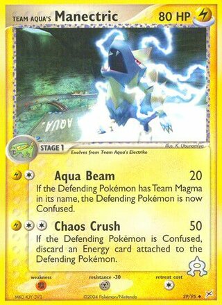 Team Aqua's Manectric (EX Team Magma vs Team Aqua 29/95)