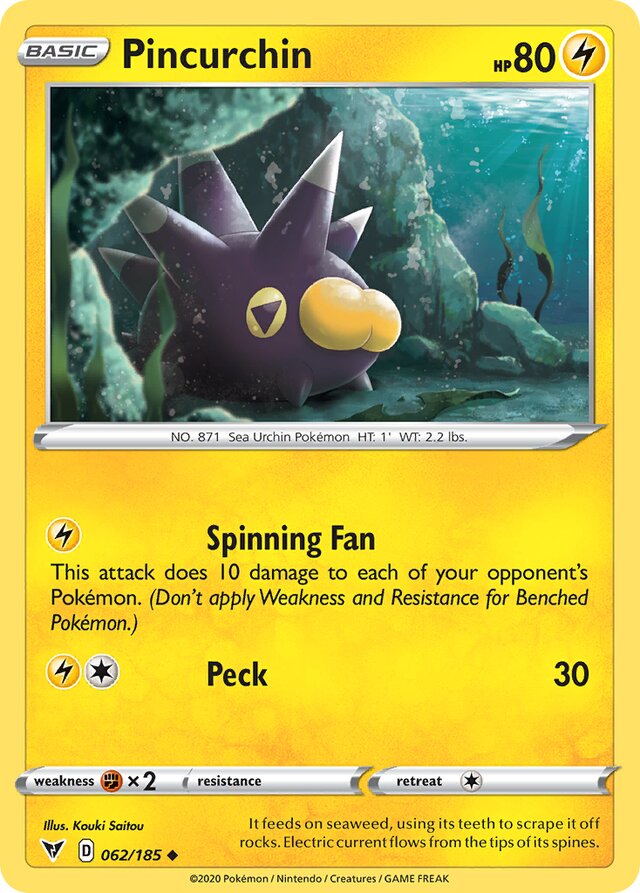 062/185 Pincurchin VIV Uncommon