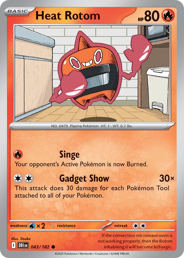 Heat Rotom Destined Rivals 043/182 Common