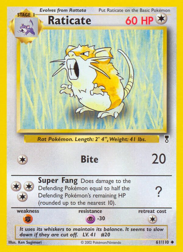61/110 Raticate LC Uncommon