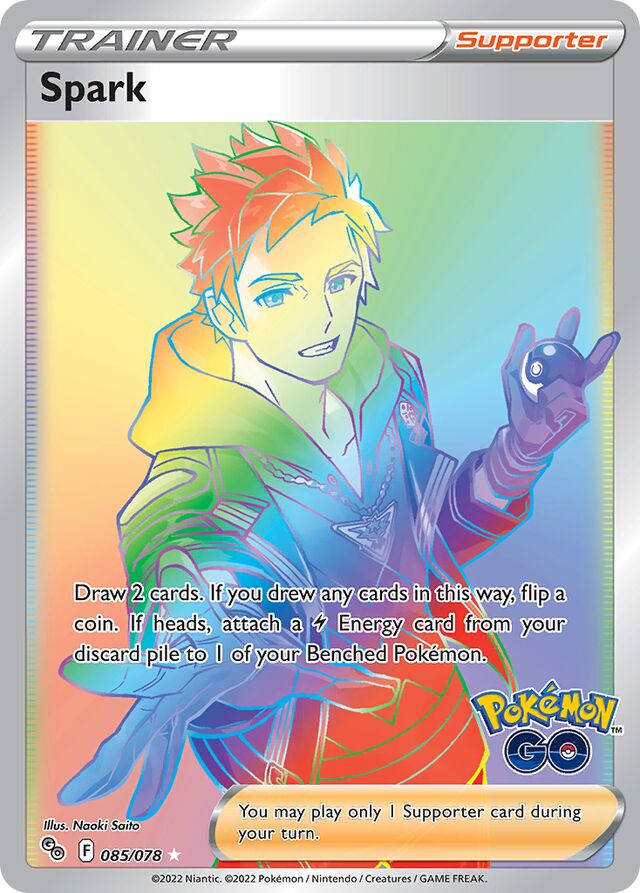 085/078 Spark PGO Rare Rainbow