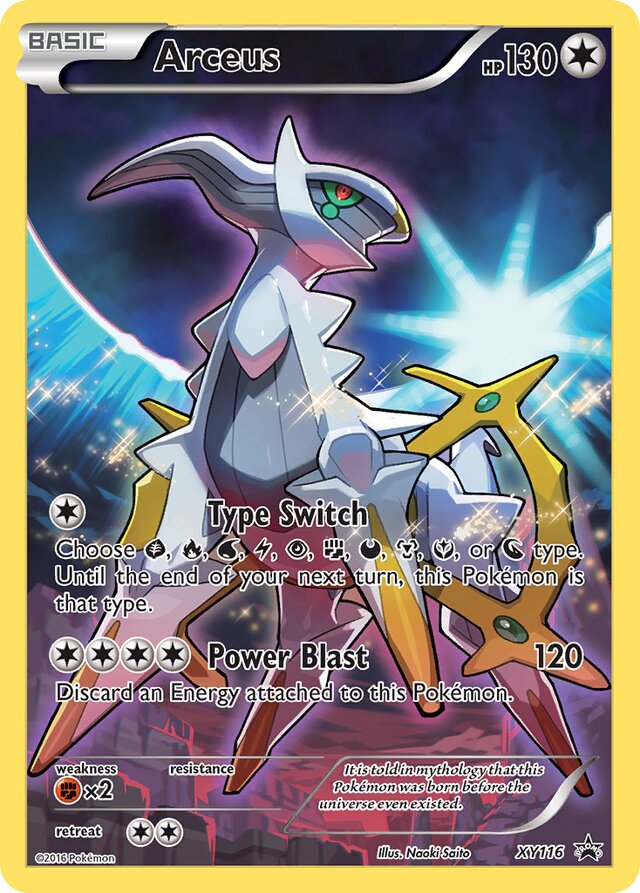 Arceus XY Black Star Promos XY116 PROMO