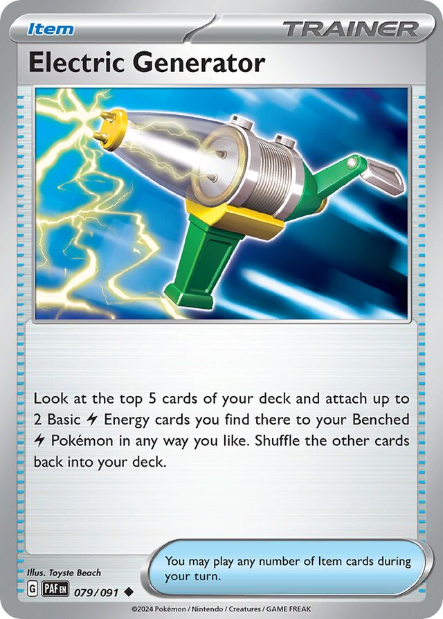 Electric Generator Paldean Fates 079/091 Uncommon