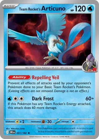 Team Rocket's Articuno (Destined Rivals 051/182)