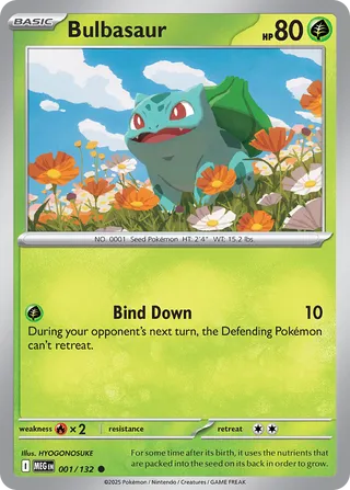 001/132 Bulbasaur MEG Common