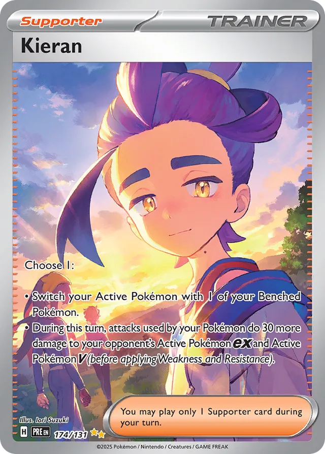 Kieran Prismatic Evolutions 174/131 Special Illustration Rare